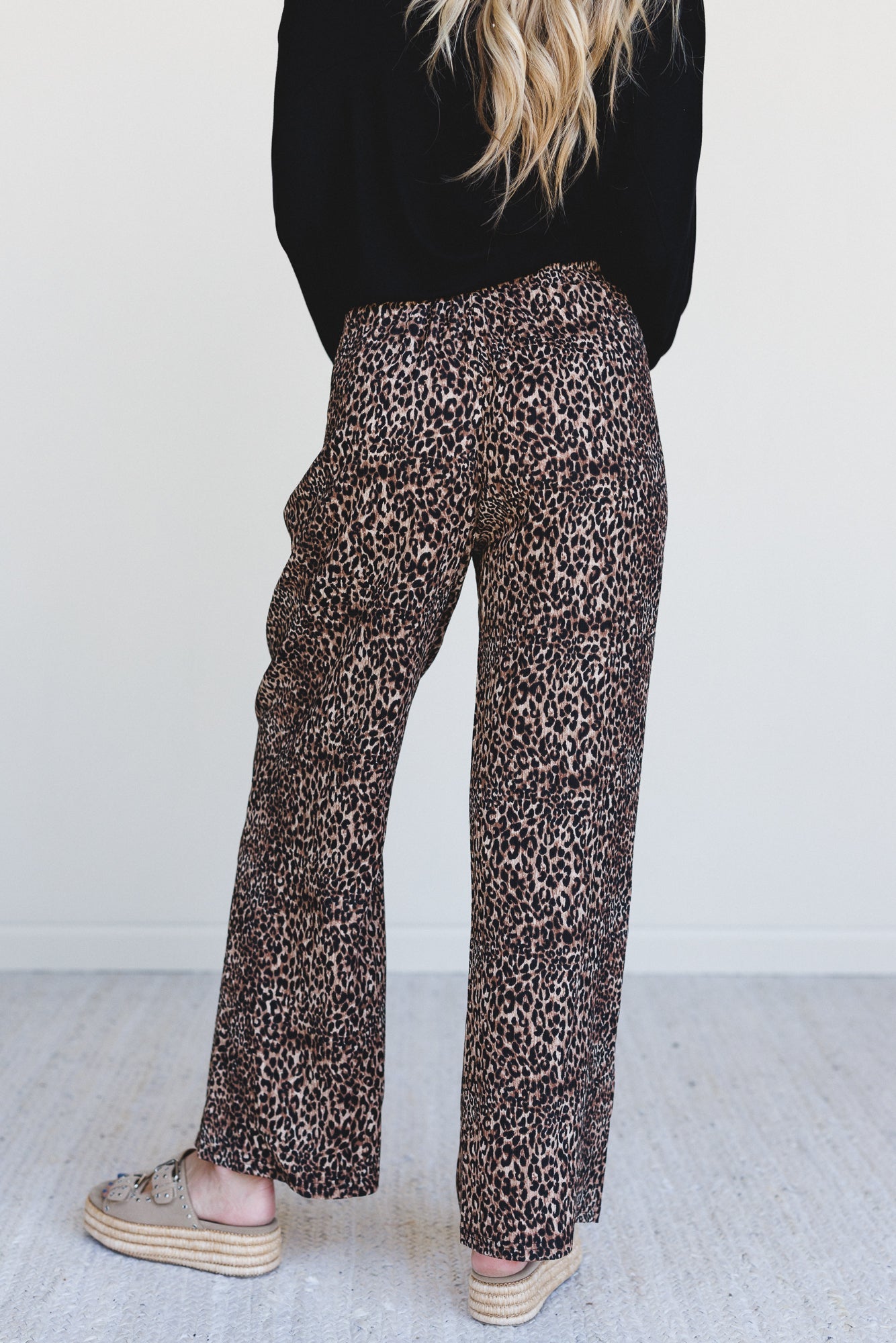 Wild Rhythm Leopard Print Pants - Brown Leopard
