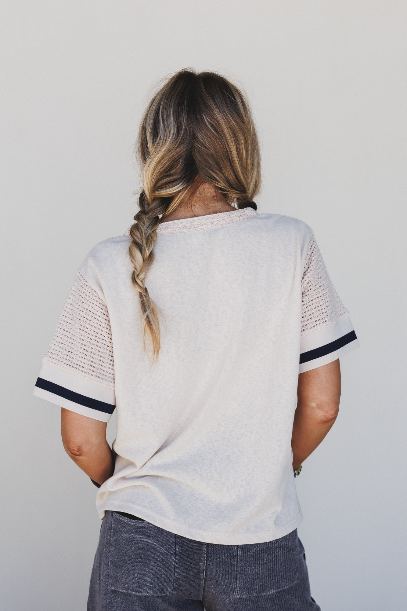 Cheers Floral Patchwork Top - Beige