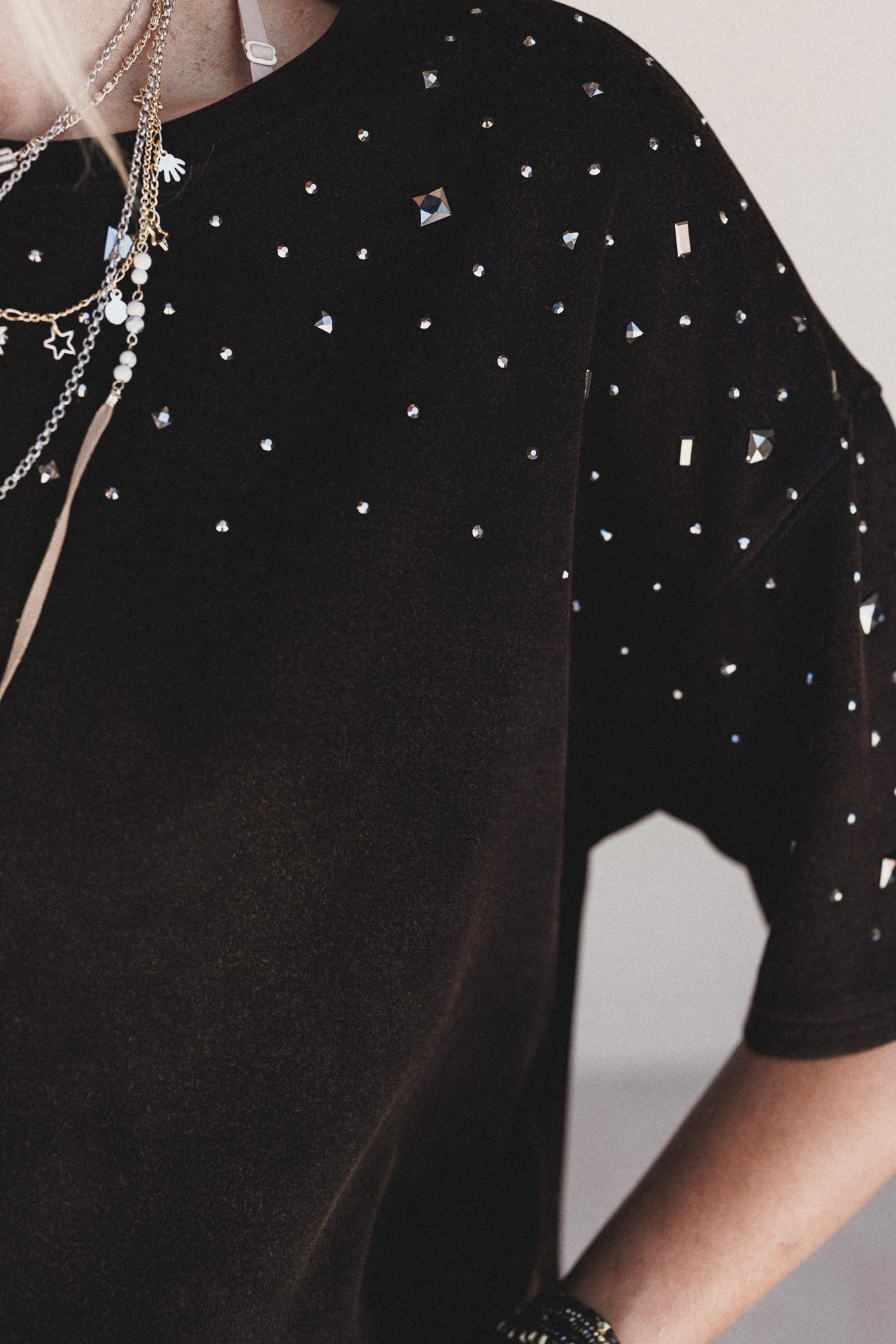 Stardust Studs Top - Black