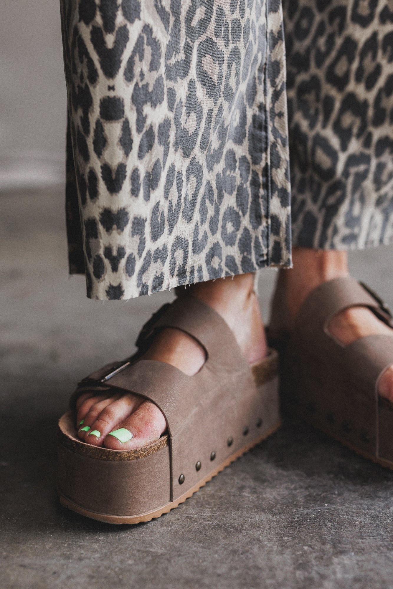 Roaming Leopard Print Pants - Brown