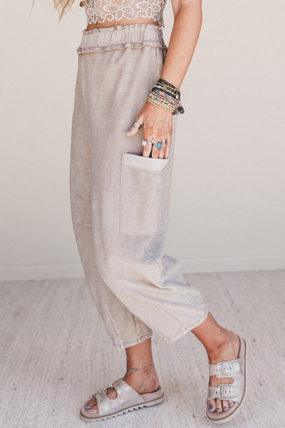 Nomad Flow Terry Knit Pants - Mocha