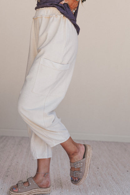 Nomad Flow Terry Knit Pants - Khaki