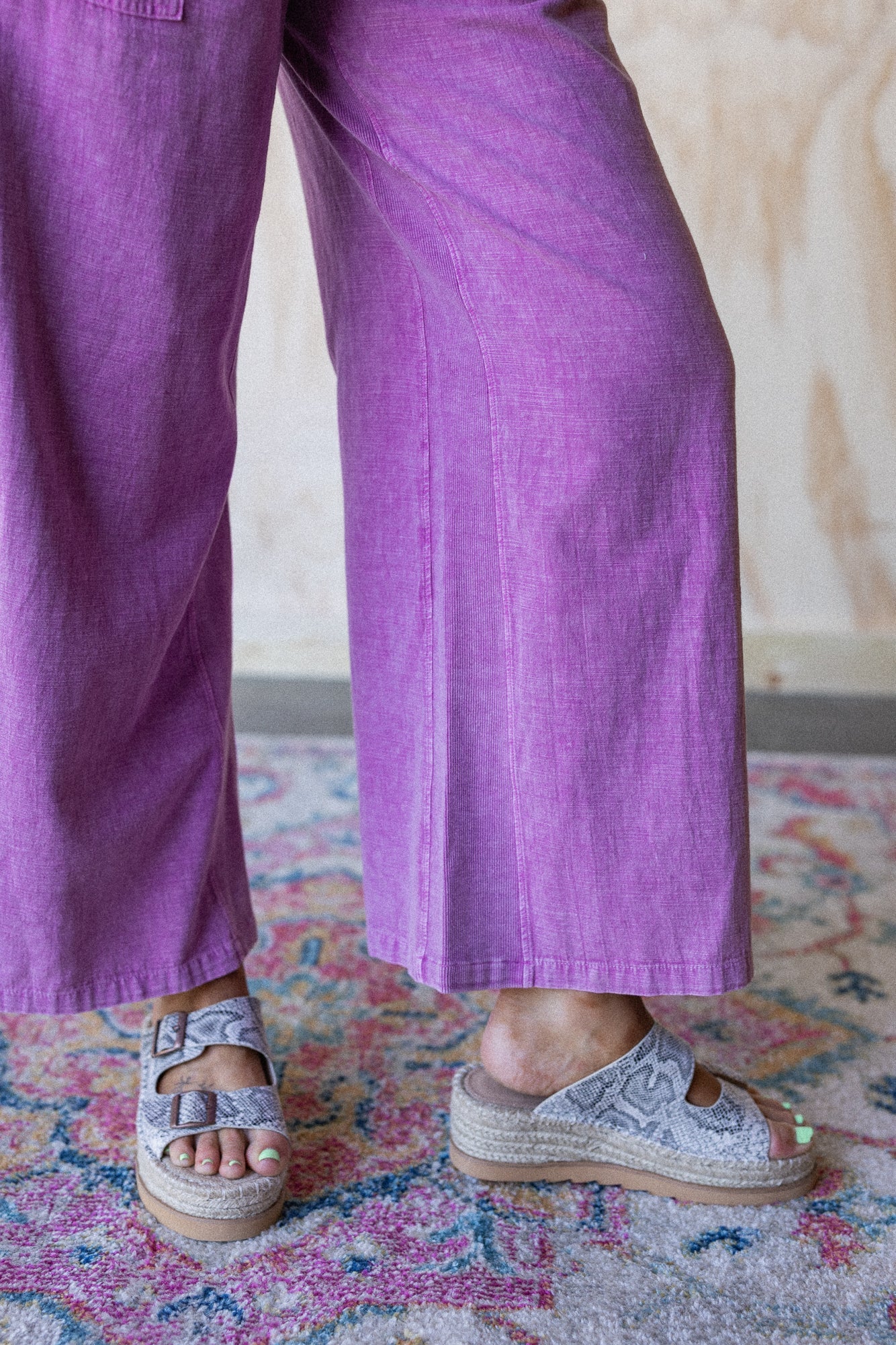 Dream Awake Wide Leg Pants - Pink