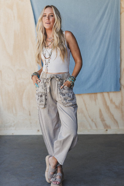Zyana Wide Leg Pants - Mocha
