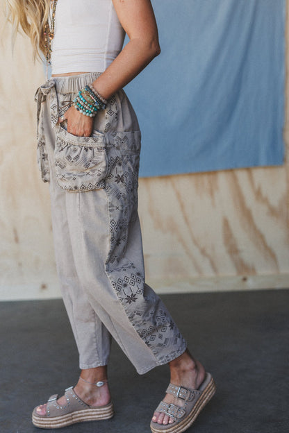 Zyana Wide Leg Pants - Mocha