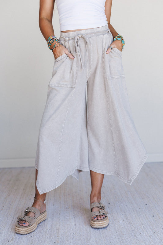 Eventide Wide Leg Pants - Khaki