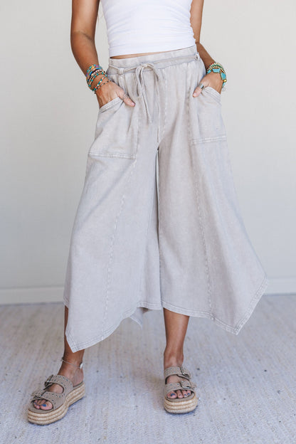 Eventide Wide Leg Pants - Khaki