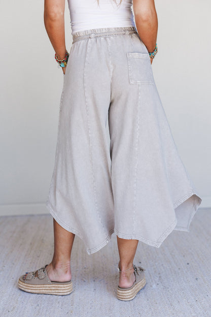 Eventide Wide Leg Pants - Khaki