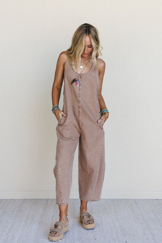 Everglades Jumpsuit - Almond