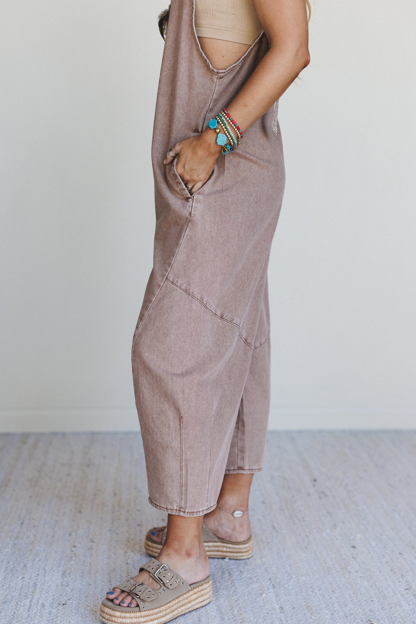 Everglades Jumpsuit - Almond