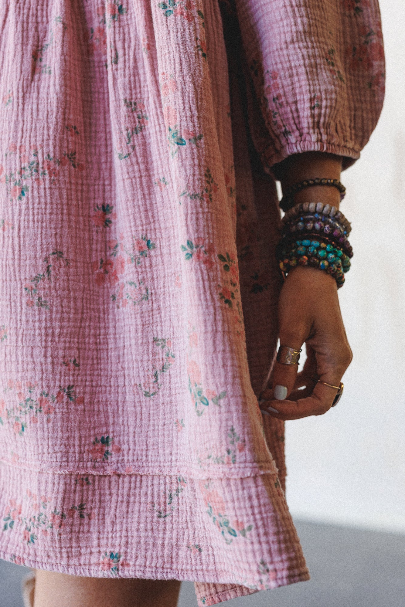Infinite Dreamer Floral Babydoll Dress - Mauve