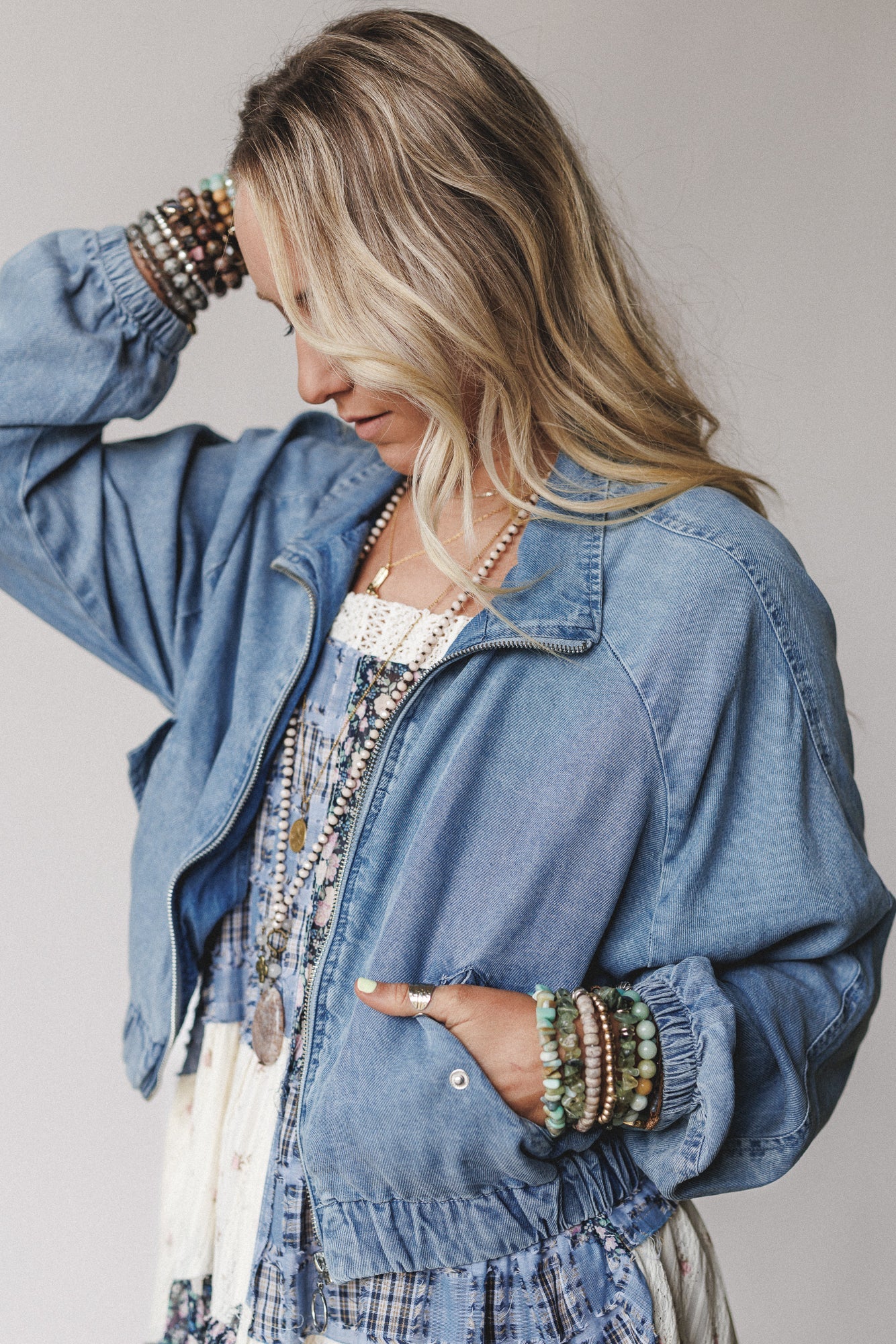 Top Flight Bomber Jacket - Blue