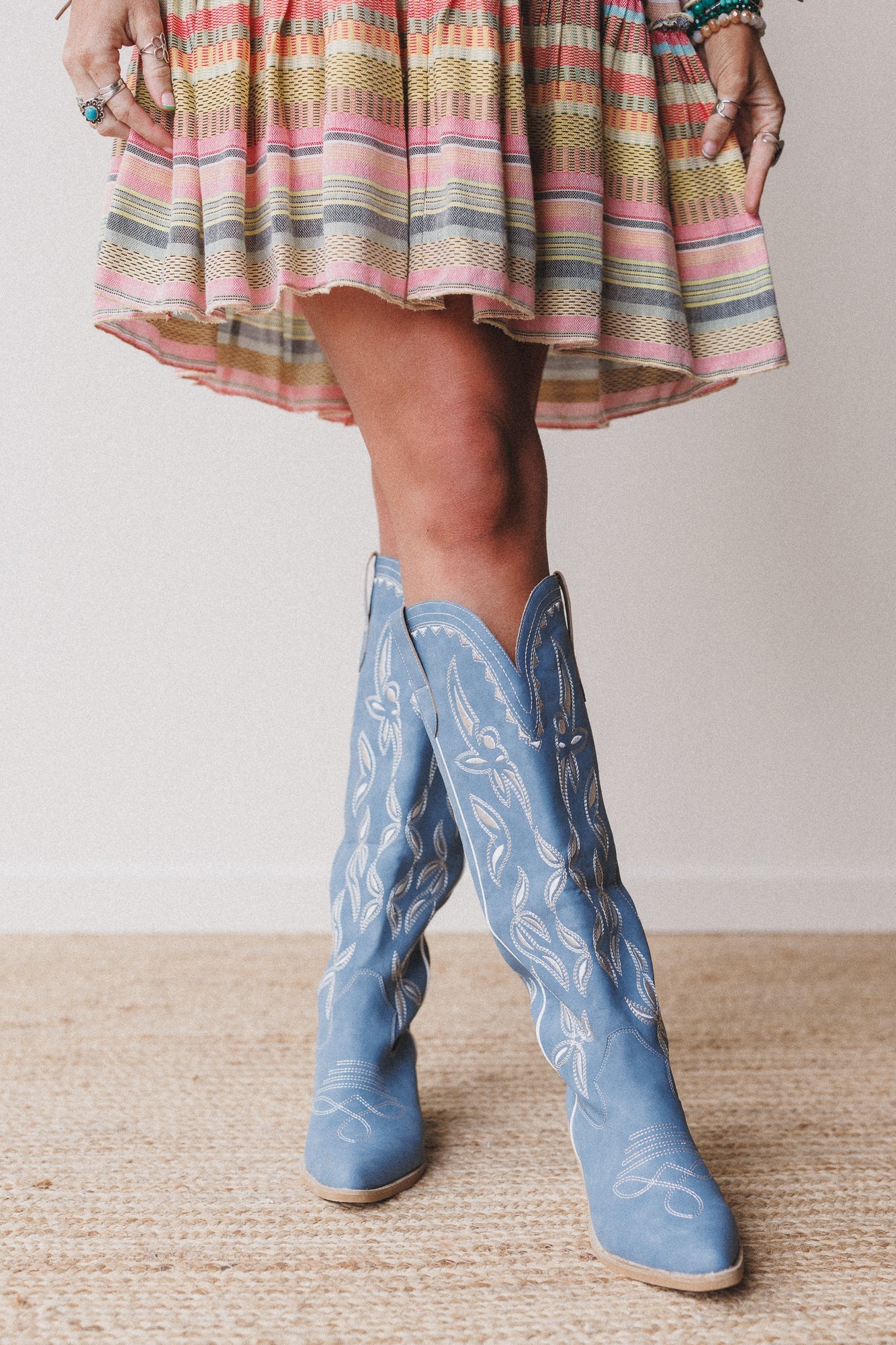 Ranch Charm Western Boots - Blue