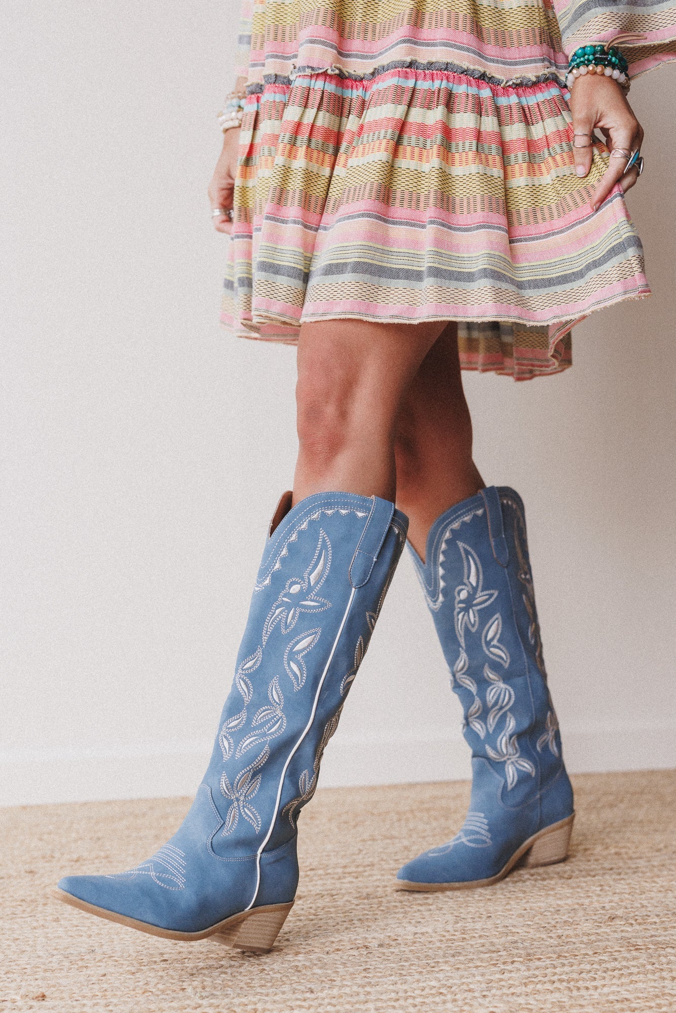 Ranch Charm Western Boots - Blue