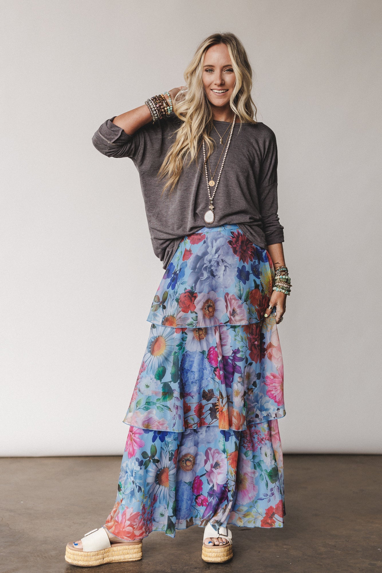 The Nest Twisted Harmony Top - Charcoal Brown