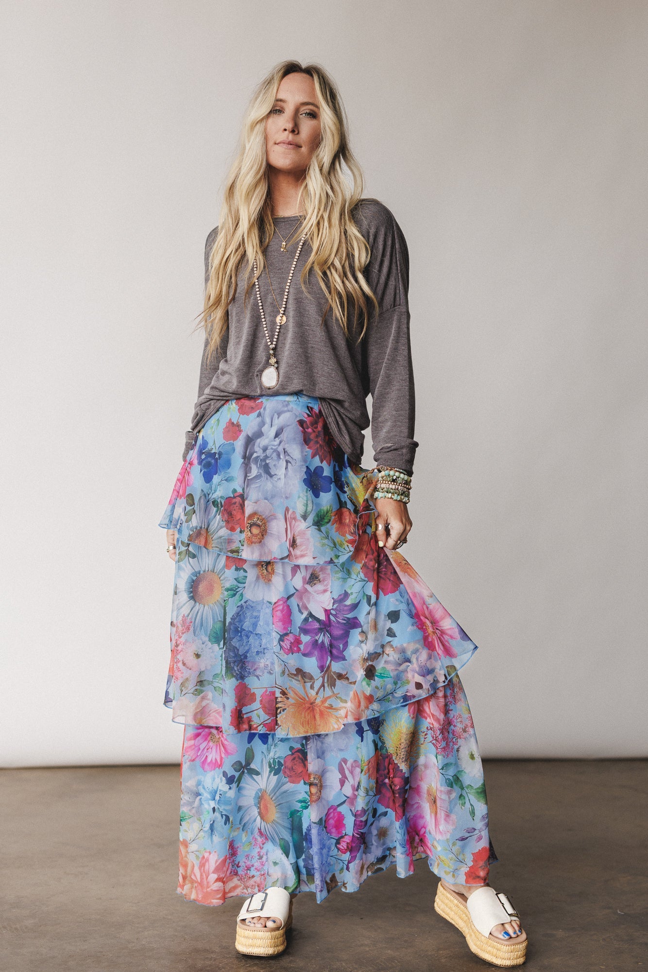 The Nest Twisted Harmony Top - Charcoal Brown