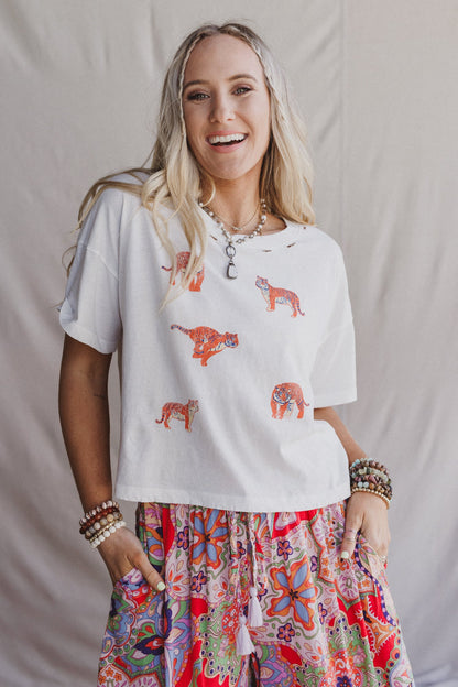 Wild Tracks Graphic Tee - Ivory