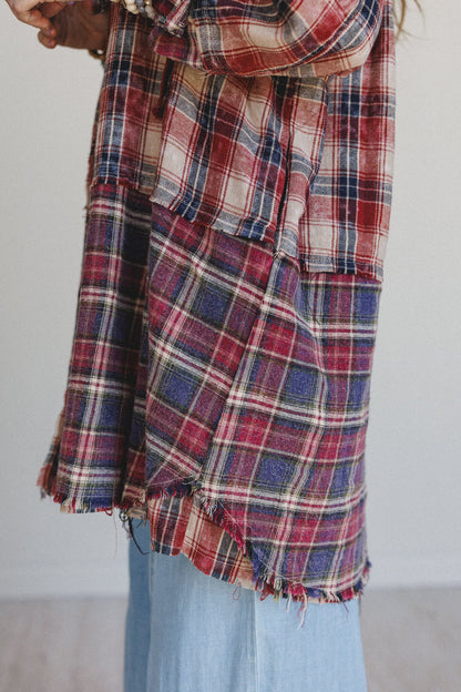 Driftwood Plaid Top - Red