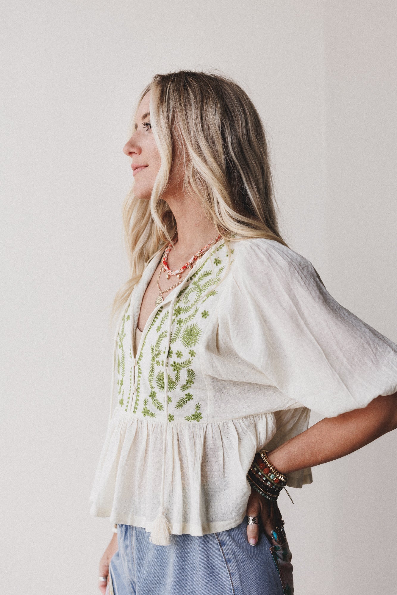 Peace + Florals 3 Piece Bundle - Denim