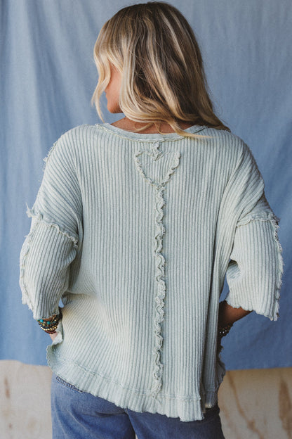 Jaqueline Textured Top - Sage