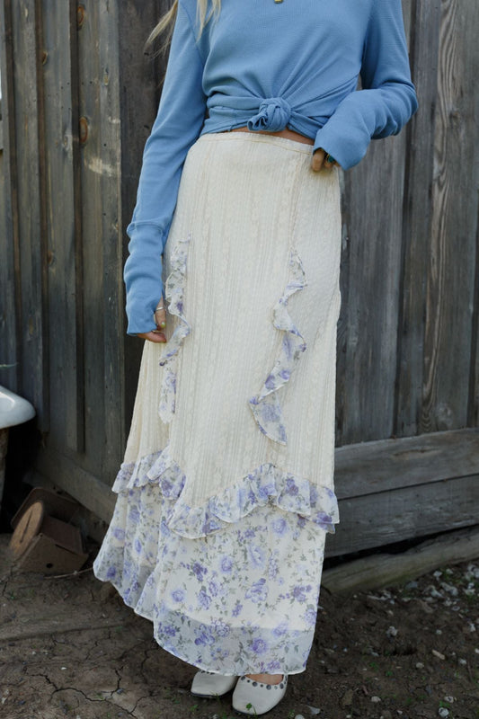 Violet Daze Lace Maxi Skirt - Violet