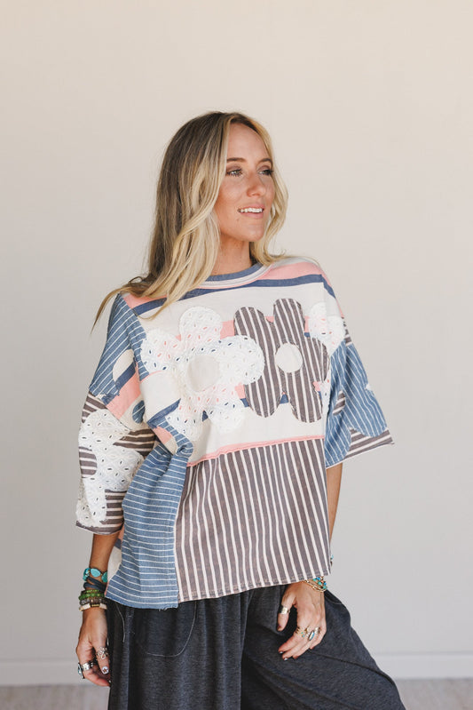 Moodflower Top - Blue