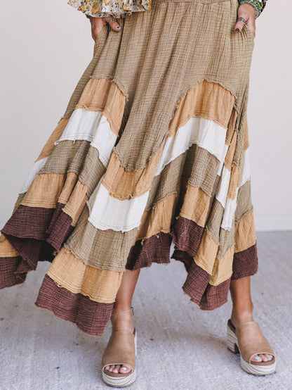 Bohemia Bloom Skirt - Brown