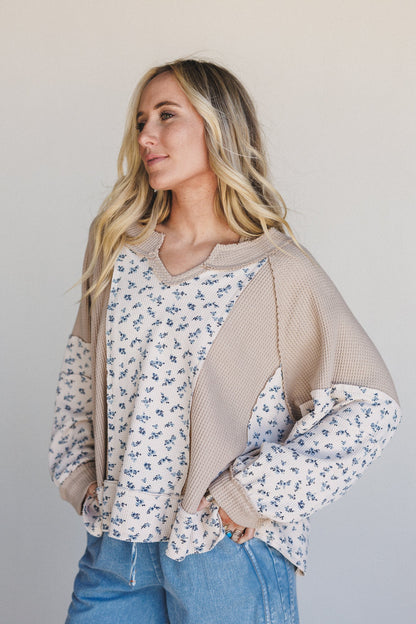 Pick Of The Patch Top - Beige