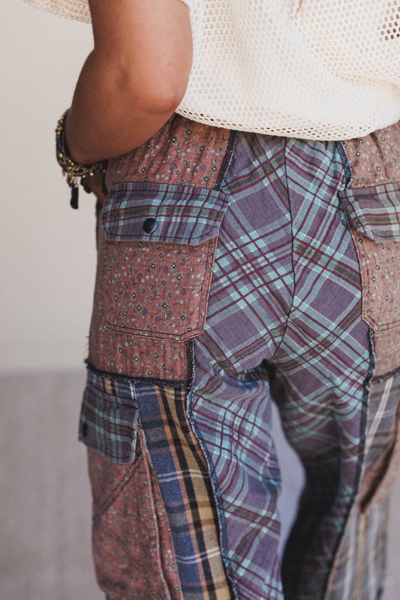 Split Decision Wide Leg Pants - Navy