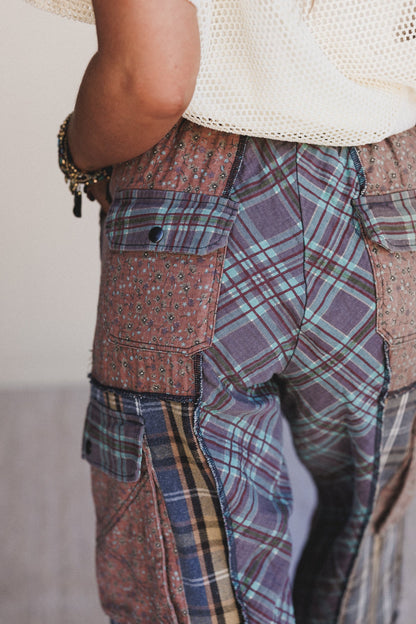 Split Decision Wide Leg Pants - Navy