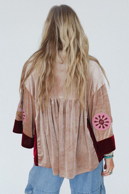 Velvet Charm Tunic - Khaki