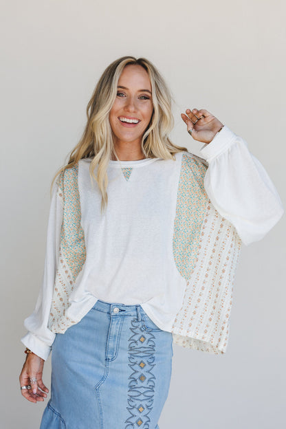 Wildlight Top - Cream