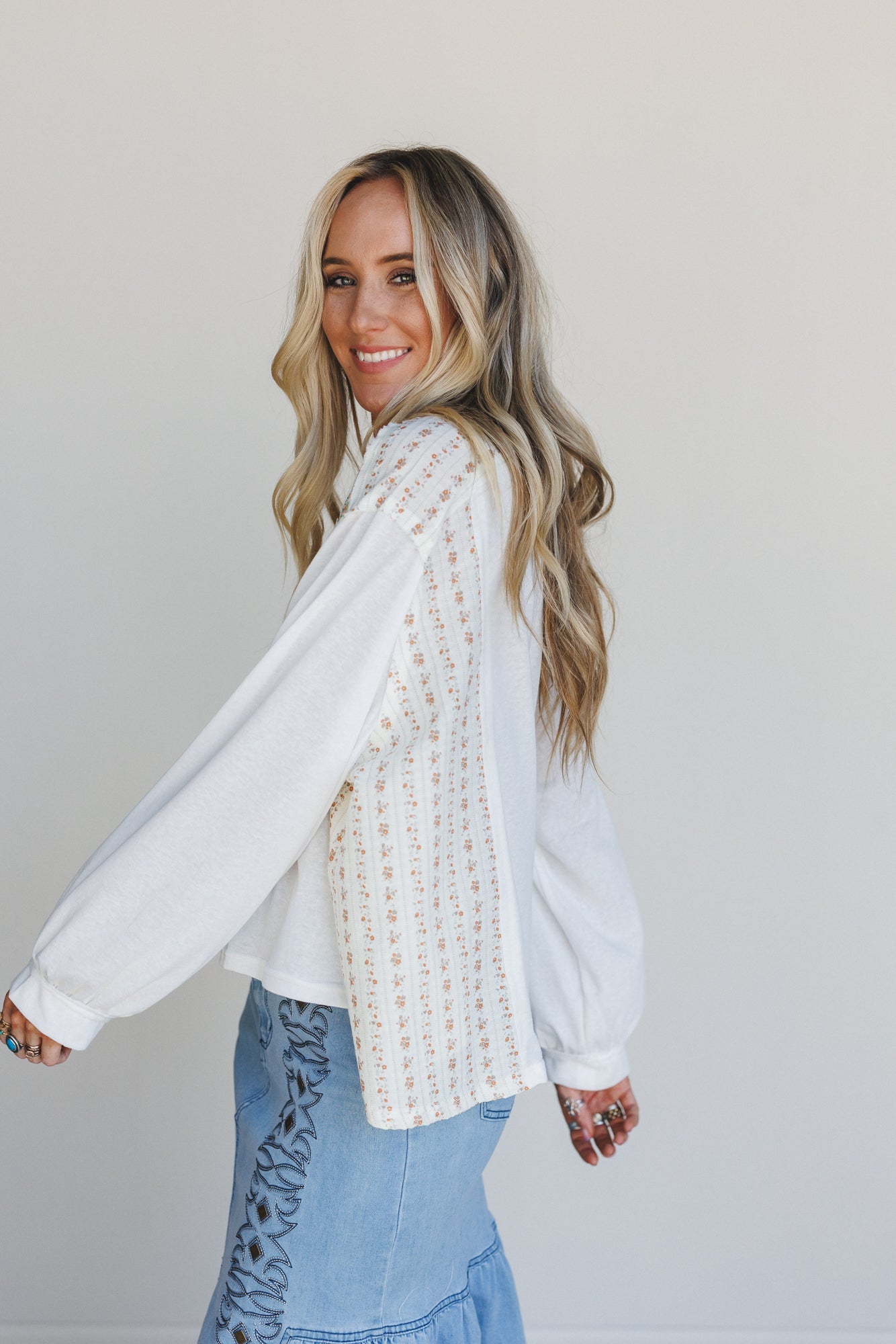 Wildlight Top - Cream