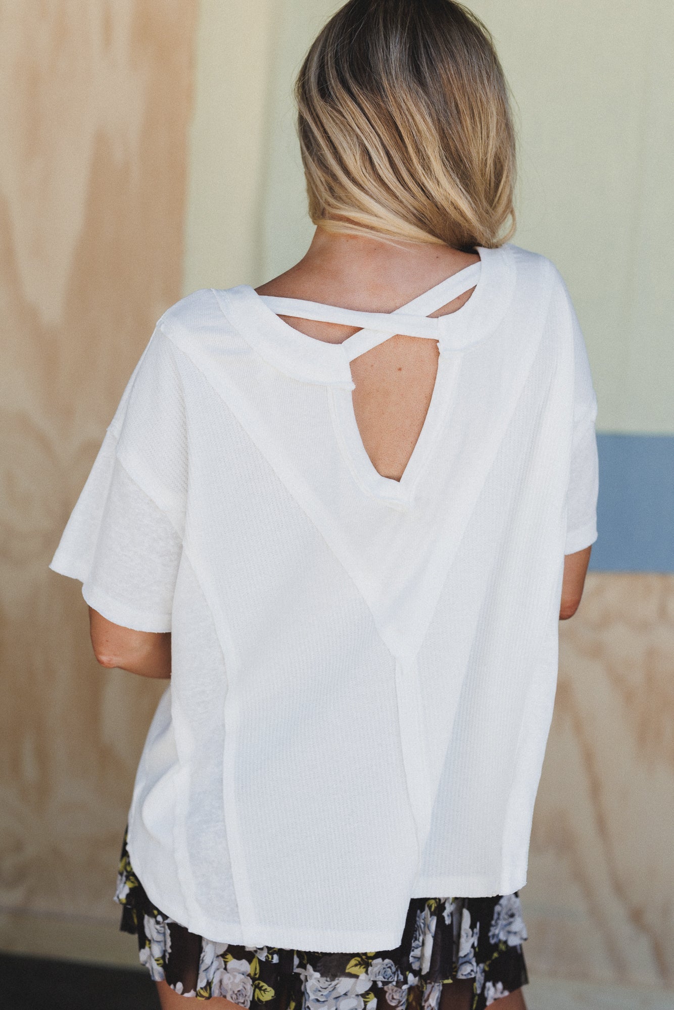 Lovelines Thermal Knit Top - Ivory