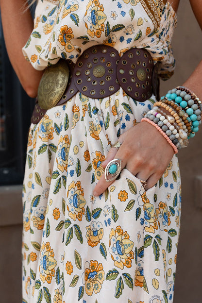 Southwest Sun Ring - Turquoise