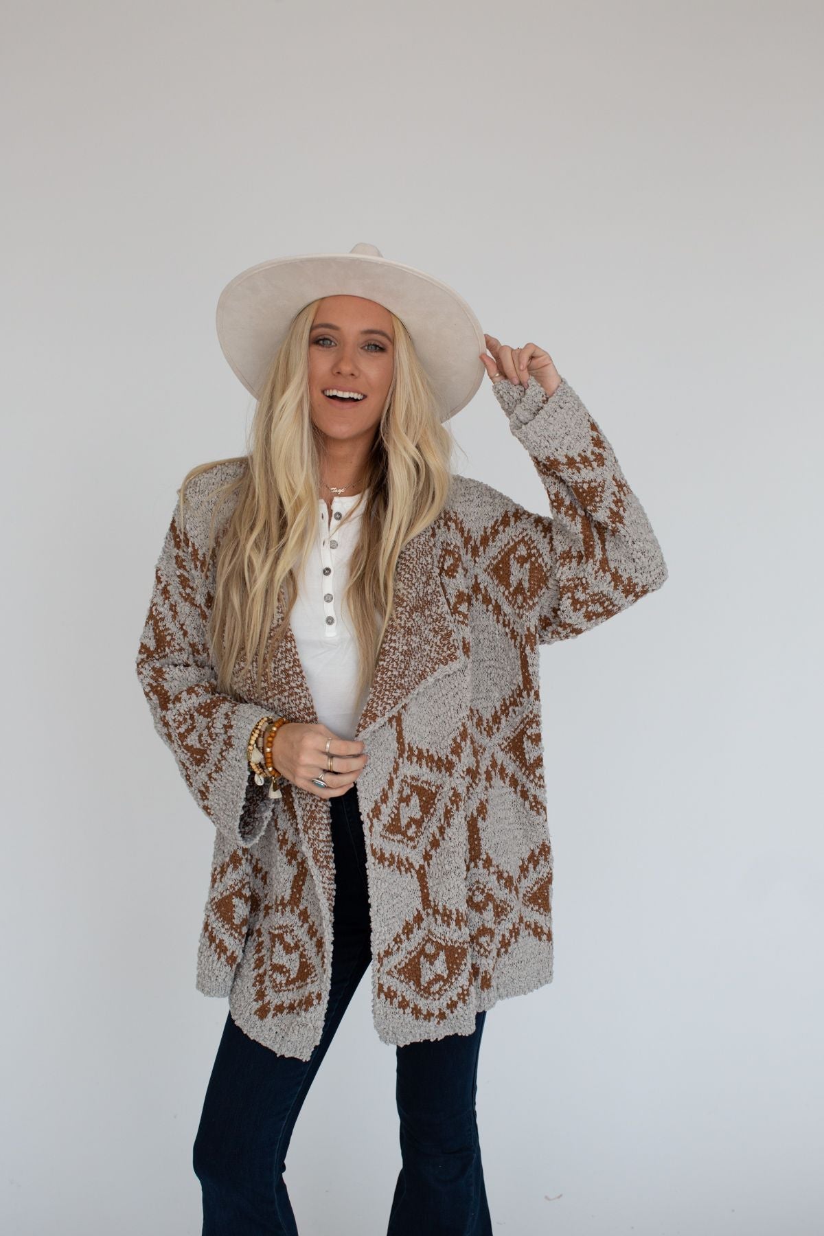 Free to Roam Cardigan - Gray