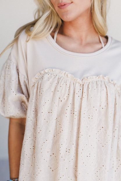 Away We Go Dress - Beige