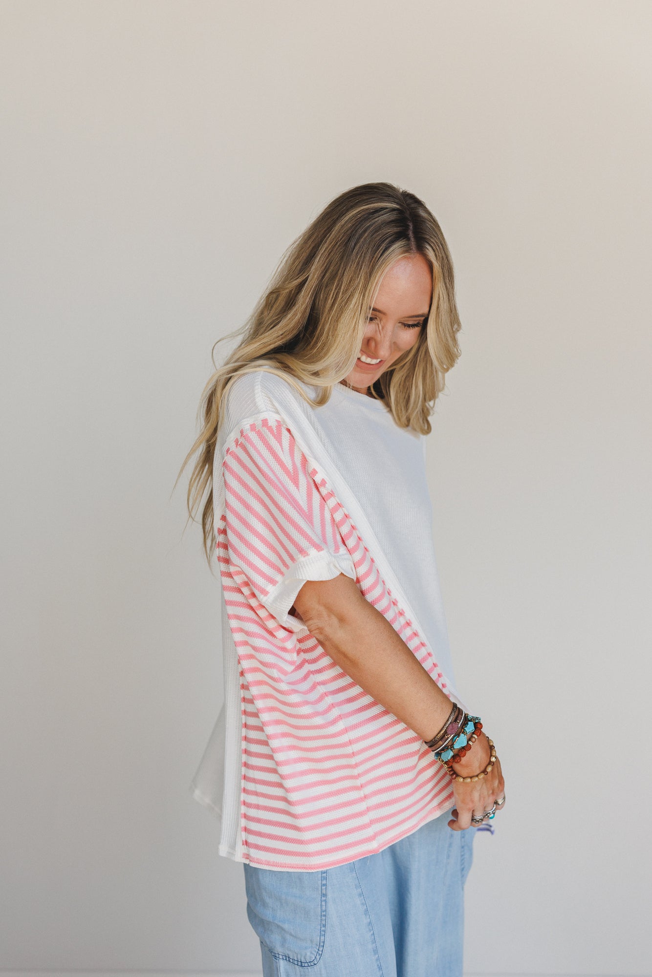 Sweet Stripes Top - Off White