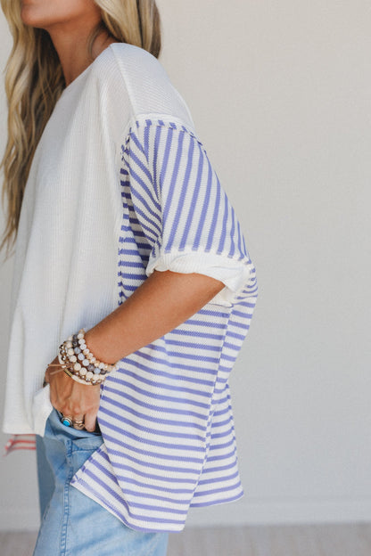 Sweet Stripes Top - Off White
