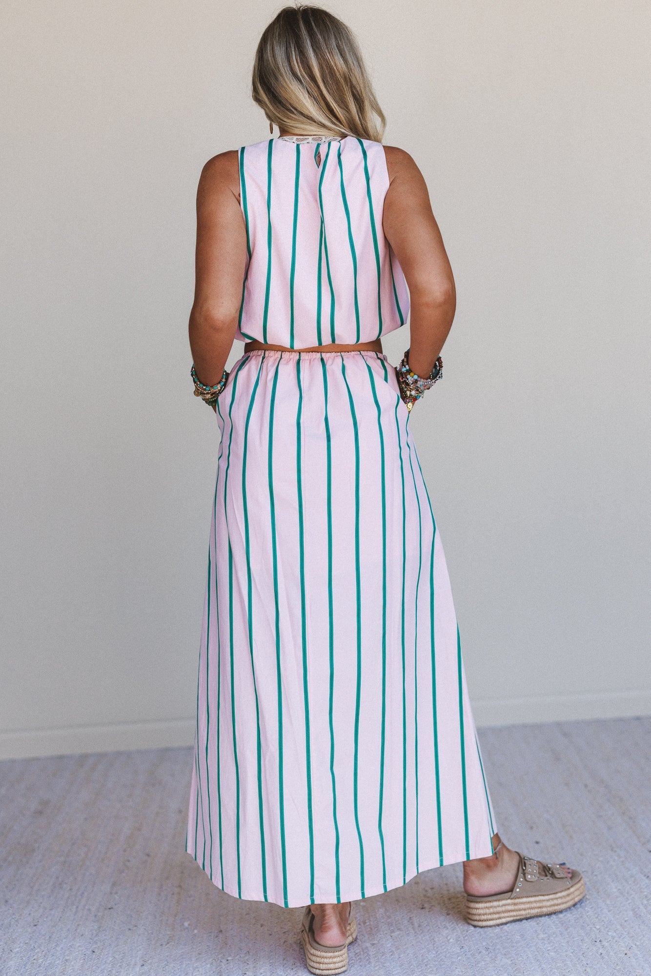 Leora Striped Set - Pink Multi