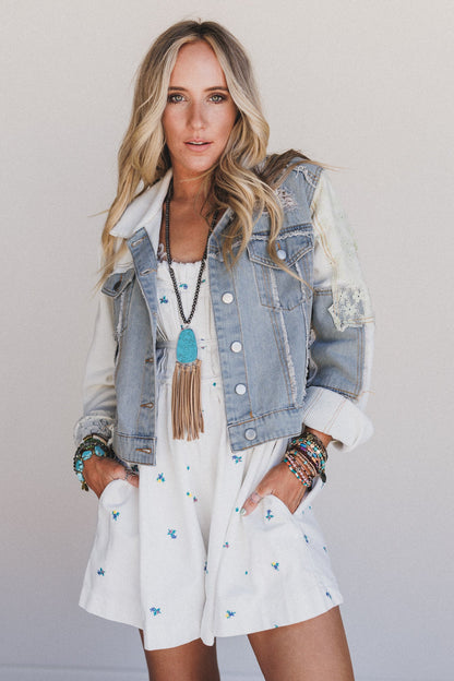 Pure Vibe Denim Jacket - Denim Multi