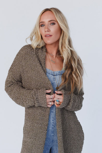 Wednesday Duster Cardigan - Olive