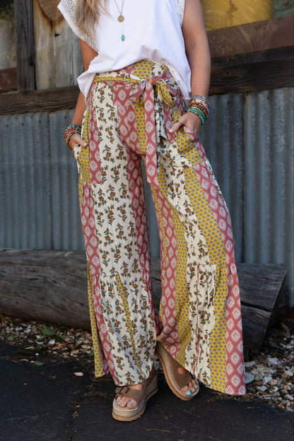 The Nest Secret Admirer Printed Pants - Patchwork Multi