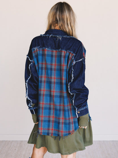 Sundown Flannel Top - Denim