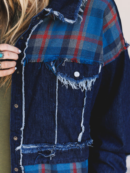 Sundown Flannel Top - Denim