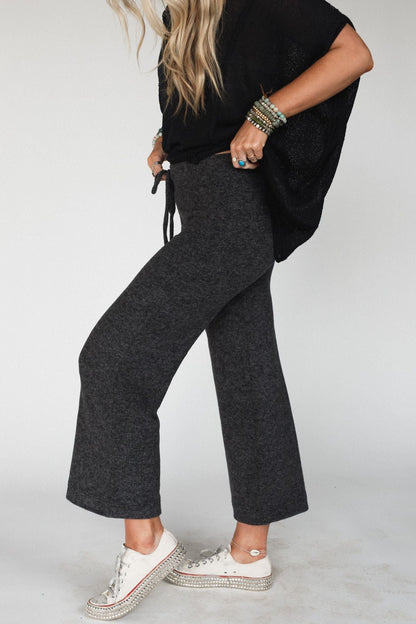 Celebration Soul Drawstring Pants - Black