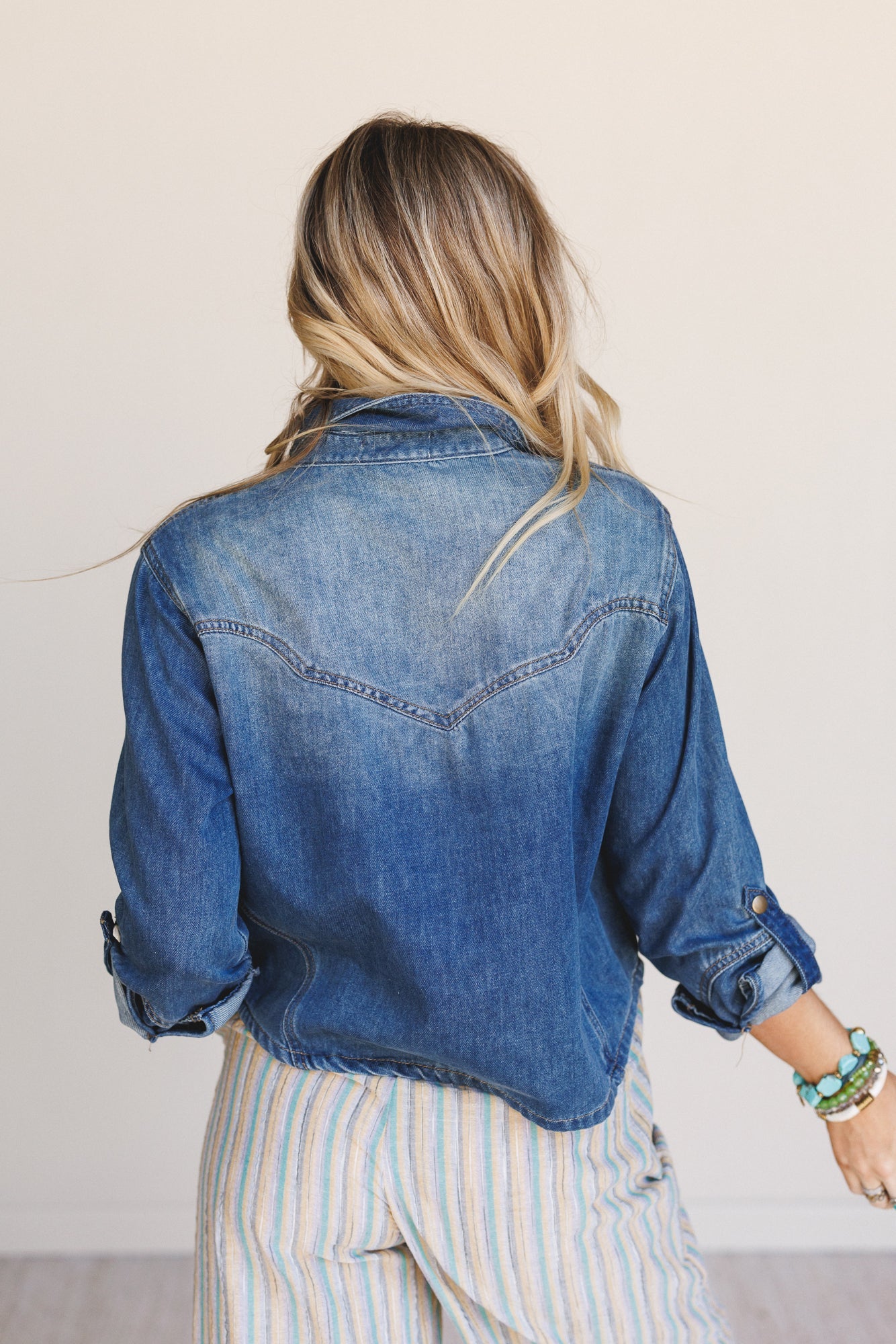 West Of Here Denim Top - Denim