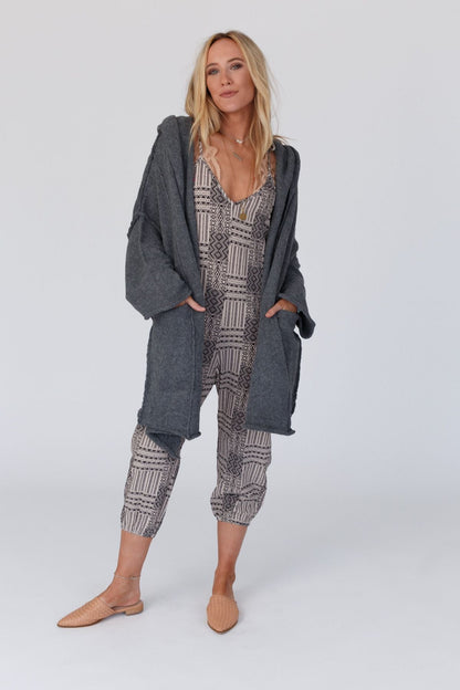 Charlie Oversized Cardigan - Charcoal