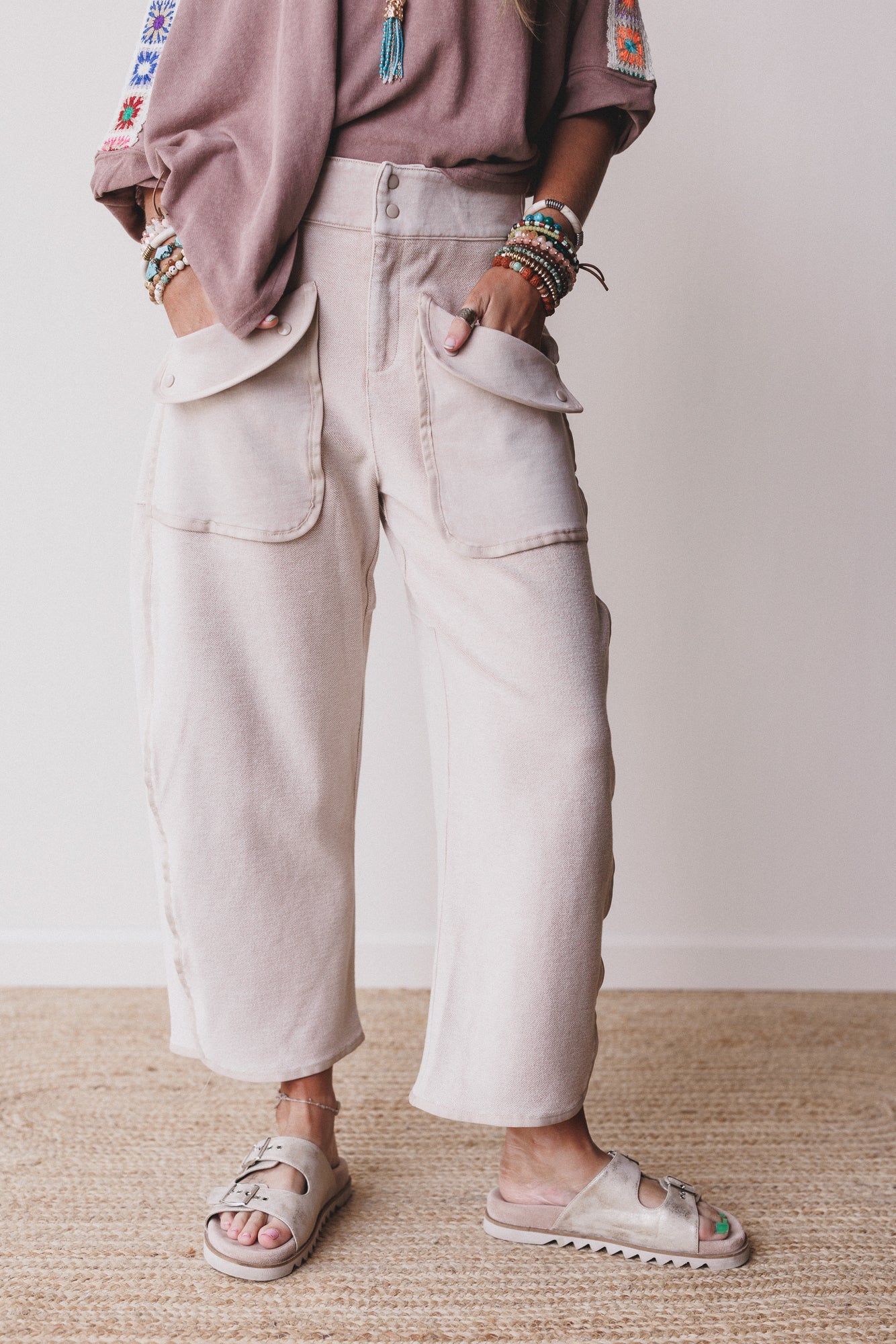 Nothing Less Barrel Pants - Sand