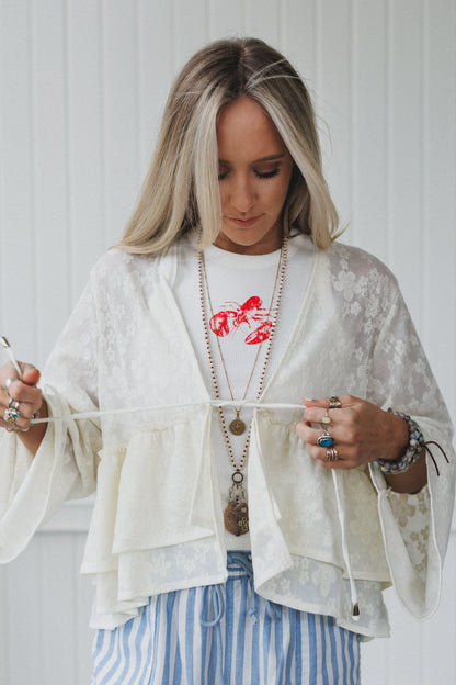 The Nest Wildflower Drift Top - Cream